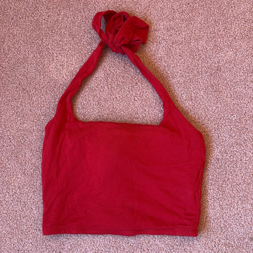 Red Halter Top Size Small